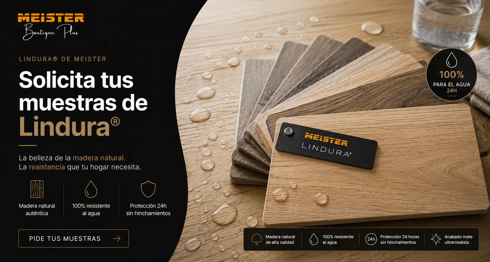 Solicita muestras de suelo de madera Lindura MEISTER
